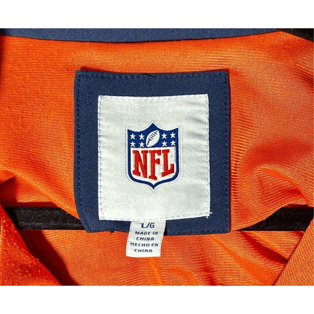 Denver Broncos NFL Full Zip Soft Shell Blue & Orange Embroidered Jacket Sz L - Picture 6 of 11
